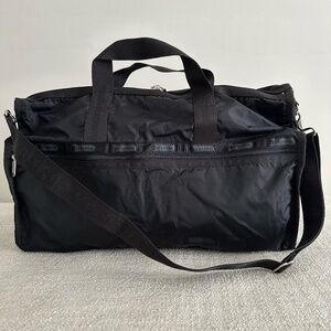 Le Sportsac Weekender Large Duffle Bag - Solid Black